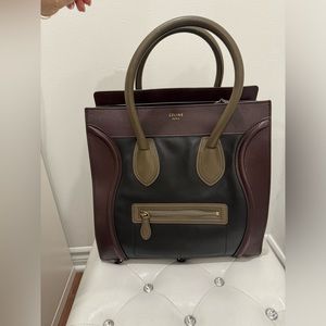 Celine tricolor phamtom luggage medium
